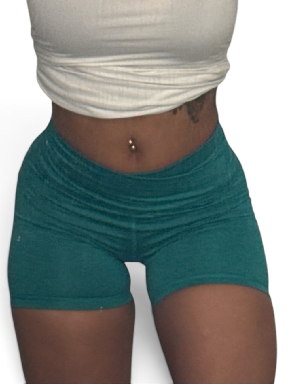 Old Navy Teal High-Rise Bike Shorts